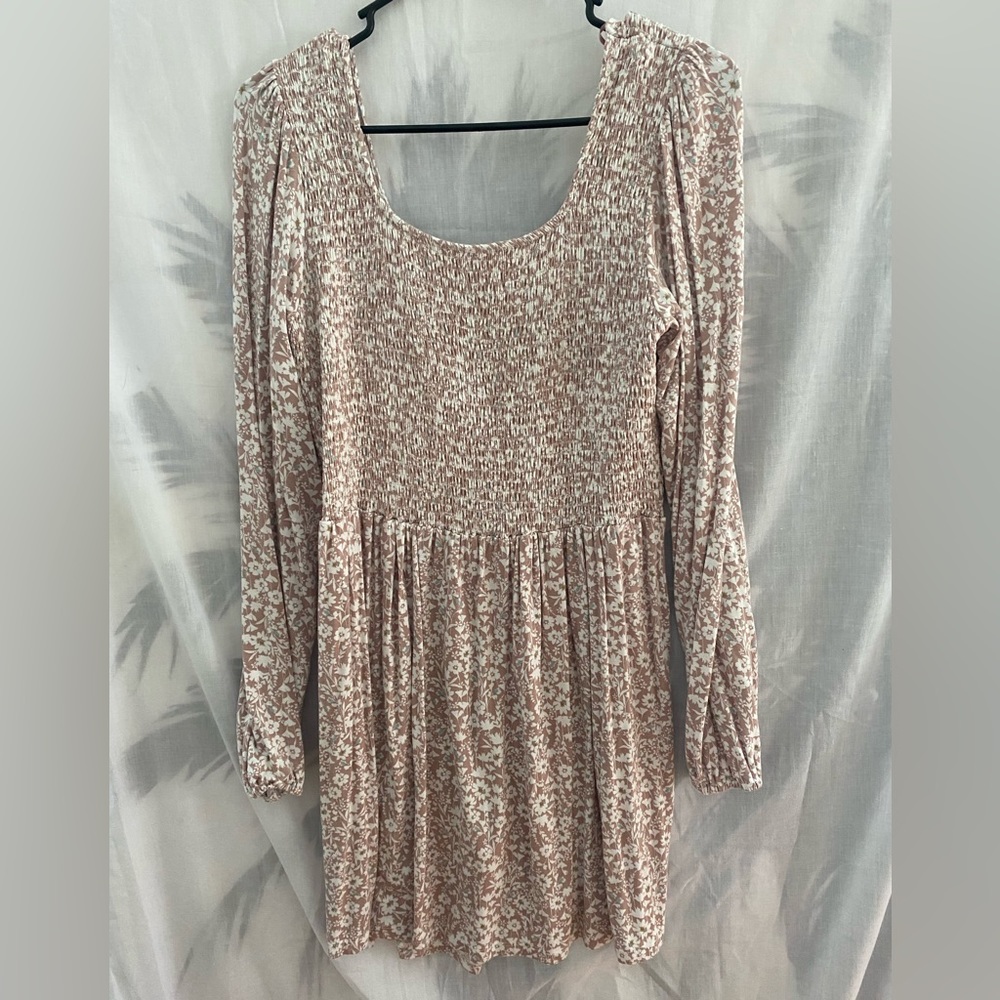 Spring dress - Flower print dress size L